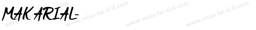 MAK ARIAL字体转换